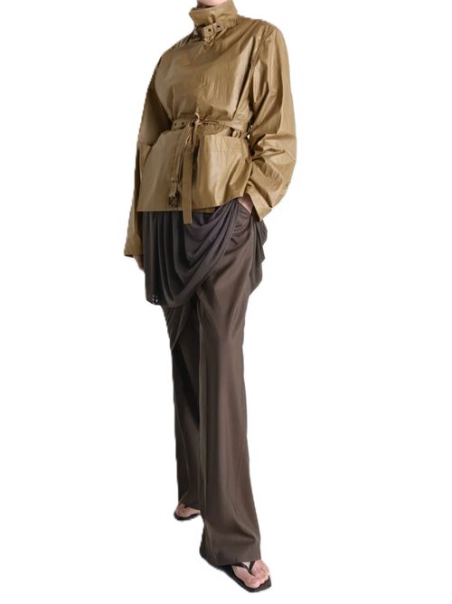 light wrap jacket trench in Cotone leggero idrorepellente Lemaire | OW1200 LF1381GR643 KHAKI